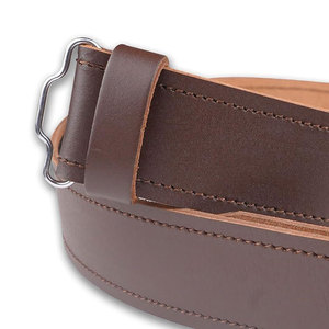 Cinturones Tradicionales Escoceses de Tartán Marrón Liso, 100% Cuero de Alta Calidad, Cinturones para Kilt Highlanders, OEM ODM - Product Image 2