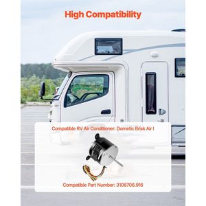 Motore Ventilatore AC Monofase Dometic Brisk Air I per Camper, Compatibile 1/5HP 115V 2.6A 1650 RPM (3 Velocità) - Modello 3108706.916 - Product Image 2