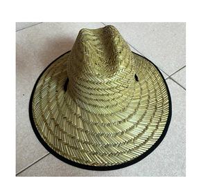 Sombreros de Paja Tradicionales Tejidos a Mano con Bordado de Logotipo a Rayas para Fiestas y Pesca - Sombreros Decorativos para Invitados - Product Image 6