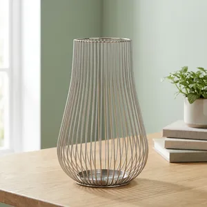 Farol de Hierro Decorativo, Portavelas de Metal, Farol de Alambre Moderno para Decoración del Hogar, Mesa, Bodas, Jardín, Patio, Eventos - Product Image 6