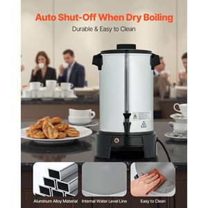 Distributore di Caffè Commerciale da 30 Tazze 4,5 L con Rubinetto Anti-Goccia e Preparazione Rapida, Macchina da Caffè Commerciale Automatizzata - Product Image 6