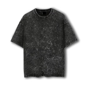 Camiseta de Alta Calidad Personalizada con Cuello Redondo, 180-230 g/m², Algodón, Estilo Vintage Lavado al Ácido para Hombre, Corte Recto - Product Image 4