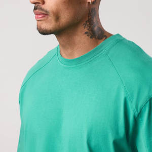 เสื้อยืดสีพื้นเรียบง่าย น้ำหนักเบา ออกแบบเองได้ แขนเสื้อแบบเรกแลน ทรงหลวม ใส่เล่นกีฬาได้ - Product Image 5