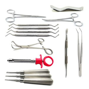 Kit d'instruments de chirurgie dentaire en acier inoxydable : forceps d'extraction, élévateurs, rétracteurs, ciseaux - Product Image 3