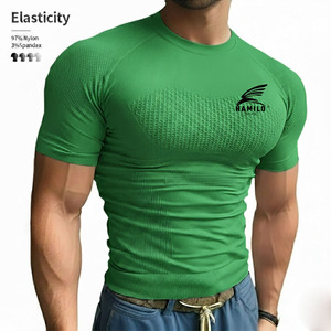 เสื้อคอมเพรสชั่นแขนยาวสั่งทำพิเศษสำหรับผู้ชาย ออกแบบโลโก้และลายพิมพ์ของคุณเอง บริการ OEM - Product Image 2