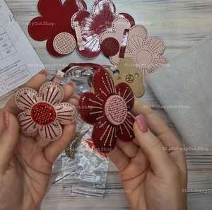 Bead Embroidery Charm Kit on Faux <b>Leather</b> - Product Image 5