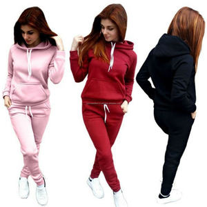 Más Popular moda Chándal sudaderas con capucha Joggers conjuntos hombres cómodo pulóver secado rápido para mujer calentamiento chándal Jogger conjuntos - Product Image 1