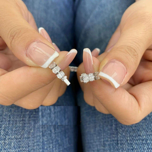 Pulsera de tenis de moissanita con piedras de corte cojín, oro blanco, joyería de lujo brillante para mujer - Product Image 3