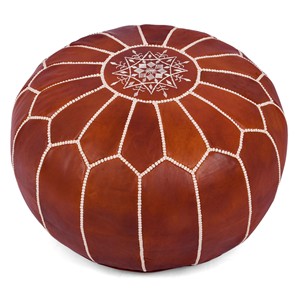 Pouf ottoman rembourré rose poudré avec quincaillerie en laiton - Vente en gros - Product Image 5