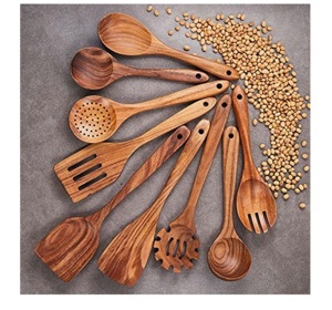 Articles faits à la main, écologiques, compatibles lave-vaisselle, ustensiles à salade, cuisine à domicile, fabriqués en Inde - Product Image 3