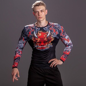 Ensemble de vêtements de compression pour la course à pied pour hommes, vêtements de fitness, combinaison de compression ajustée - Product Image 1