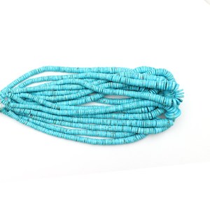 Perles Heishi en turquoise Sleeping Beauty Arizona, 6-13 mm, pierres précieuses naturelles, brin en vrac pour la fabrication de bijoux, fournitures en gros - Product Image 6