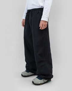Pantalon de ski noir coupe large coupe-vent en polyester/nylon, ajustement ample, pour activités de plein air, style baggy personnalisé, TriPro Sports - Product Image 6