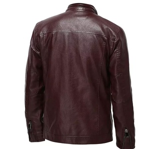 Fashionable High Quality Breathable Quick Dry Windproof 2023 New Design Motorbike Leather Jackets Factory Direct Sales Men's - Product Image 2