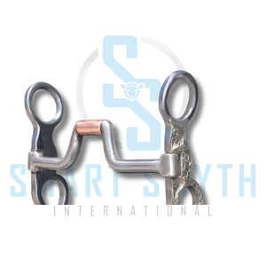 SMART SMYTH INTL Mors de pâturage western gravé en acier inoxydable avec rouleau en laiton pour l'équitation - Product Image 5