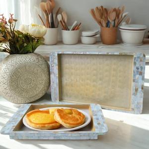 Hotel Room <b>Tea</b> Tray Restaurant <b>Sets</b> Serving Tray Hotel Glass Serving Tray - Product Image 2
