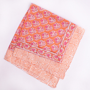 Pink Floral Printed Cotton Designer Bandana <b>Square</b> <b>Scarf</b> Casual Summer Multifunctional Headwear For Unisex - Product Image 6