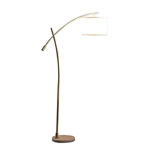 Lámpara de Pie Metálica Minimalista y Delgada con Base Redonda Estable para Lectura y Decoración - Product Image 2