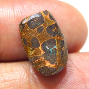 Opale de Boulder naturelle australienne en cabochon, opale de feu de Boulder australienne pour la fabrication de bijoux - Product Image 4