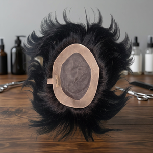 Peluca de cabello humano mono de longitud media para hombre, tupé para hombre, pelucas de cabello humano con encaje frontal, peluca médica, perruque homme, encaje - Product Image 2