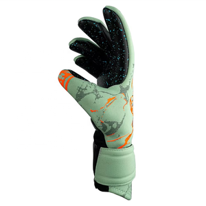 Nouveaux gants de gardien de but avec protection des doigts, coupe Meduis, cuir épais et lisse, gants d'entraînement de football, sublimation au dos de la main - Product Image 3