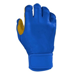 Gants de frappe en cuir bleu avec fermeture auto-agrippante, durables, unisexes, pour adultes, gants d'entraînement - Product Image 3