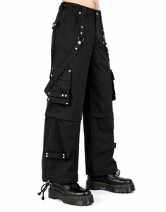Pantalon de mode gothique personnalisé de haute qualité, unisexe, ample, style streetwear, respirant, taille ajustable, multi-poches - Product Image 3