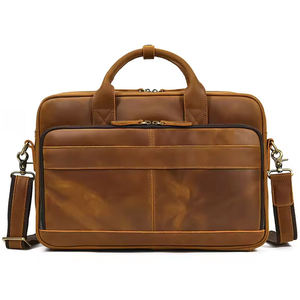 High-quality Computer Laptop <b>Bag</b> Brown Branded Shoulder <b>Tote</b> Handbags Custom logo Multi Use Canvas Messenger <b>Bag</b> for Men - Product Image 1
