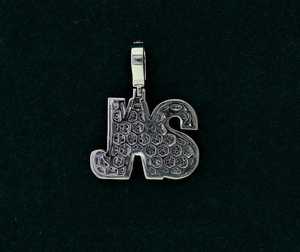 Colgante de Lujo Estilo Hip Hop con Letra Personalizada Iced Out, Diamante Moissanita VVS de Alto Brillo, Plata de Ley 925 - Product Image 6