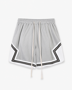 Shorts de basket en mesh pour hommes, imprimé étoiles, respirants, séchage rapide, logo personnalisé, streetwear, marque privée, vente en gros, shorts en mesh personnalisés OEM - Product Image 5