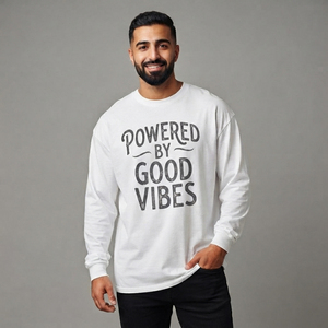 Front Printed Over-Sized Long Sleeve T <b>Shirt</b> <b>Men's</b> 100% Cotton Breathable Sports Tee Customized Printed Casual Wear T <b>Shirts</b> <b>Men</b> - Product Image 1