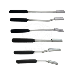 ชุดเครื่องมือขูดฟันม้าแบบแกนแบน 6 ชิ้น ทำจากสแตนเลส ด้ามจับ PVC ใบมีดถอดเปลี่ยนได้ ขนาด 13 14 15 18 19 20 นิ้ว สำหรับสัตวแพทย์ - Product Image 4