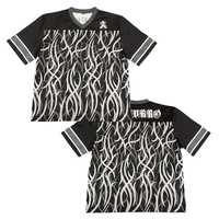 Maillot de football américain tendance en gros, design personnalisé, logo coloré, coupe ample, sublimation, broderie, uniforme d'équipe de football