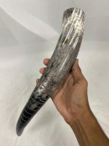 ฮอร์นไวกิ้งขัดสัตว์ทำจากไม้ธรรมชาติเป็นมิตรต่อสิ่งแวดล้อมใส่อาหารได้เป็นของขวัญแต่งงาน - Product Image 6