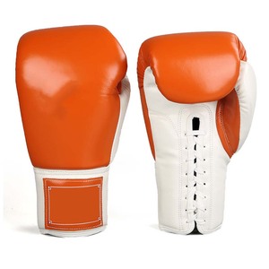 Gants de boxe en cuir véritable de haute qualité avec logo personnalisé, à lacets, pour l'entraînement, le sparring et le punching pour les arts martiaux - Product Image 4