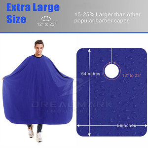 Capes de barbier en polyester de haute qualité, résistantes à l'eau, durables et écologiques, unisexes, couleurs et tailles personnalisées disponibles - Product Image 6