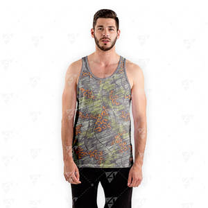 Débardeur sans manches personnalisé à coupe ample, respirant et à séchage rapide pour hommes, idéal pour l'entraînement et la gym - Product Image 3