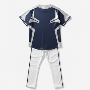 Maillot de baseball personnalisé brodé de haute qualité, vierge, avec patch sublimé, à boutons, pour équipe, uniformes lourds - Product Image 2