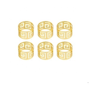 Juego de 4 Anillos de Servilleta de Metal Hechos a Mano de Lujo 2025, Diseño Moderno y Elegante, Ecológico, Duradero, Colores Vibrantes para Fiestas - Product Image 6