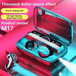 Auricolari Wireless TWS <span class=keywords><strong>M17</strong></span> BT 5.1 cuffie HiFi 2000mAh Power Bank auricolari cuffie IPX7 impermeabili con torcia - Product Image 2