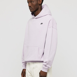 Sweat à capuche en coton premium pour homme, coupe oversize et carrée, épaules tombantes, pull personnalisable avec logo, streetwear vierge, vente en gros - Product Image 2