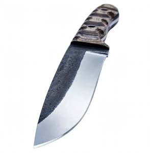 Outil utilitaire extérieur en acier à haute teneur en carbone forgé à la main, personnalisé, avec manche en bois texturé festonné - Product Image 3