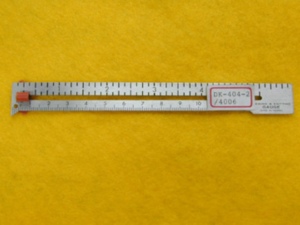 DK-404 <b>Sewing</b> & Knitting Gauge | Aluminum Ruler 12cm 5 Inch Portable - Product Image 5
