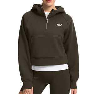 Sewing Hub Sudadera con Capucha para Mujer de Punto, Diseño Personalizado, Estilo Urbano Casual, Hombro Caído, Transpirable y Ecológica, a Bajo Precio - Product Image 1