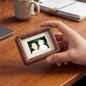 Magnetic Wooden Photo <b>Frame</b>, Fridge Magnet <b>Picture</b> <b>Frame</b>, Mini Solid <b>Wood</b> <b>Frame</b>, Valentine’s Day Gift for Her, Mother’s Day Home - Product Image 6