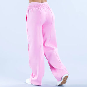 2026 High Waist <b>Women</b> Wide <b>Leg</b> Sweatpants Casual Pink Trousers Streetwear Oversized <b>Straight</b> <b>Leg</b> <b>Joggers</b> Sporty Fleece Pants - Product Image 3