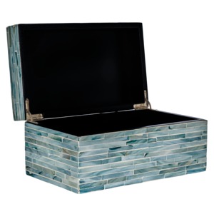Juego de Cajas de Almacenamiento de Madera con Correas de Cuero y Herrajes de Latón, Diseño Clásico, Apilables, Rectangulares, para Artículos Diversos - Product Image 2