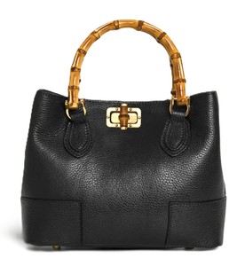 Sac fourre-tout de luxe en cuir véritable fait main Royaa, élégant sac à main à poignée supérieure, sac vintage en cuir noir avec fermoir - Product Image 5