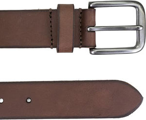Ceinture pour homme RELEVO INDUSTRIES en cuir véritable de vache, couleur unie, boucle carrée en cuivre, légère et durable, modèle LB_47 - Product Image 5
