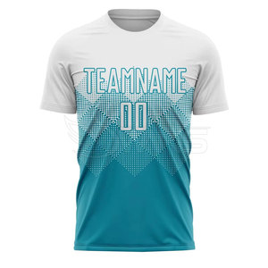 เสื้อฟุตบอลแขนสั้นไซส์ใหญ่แบบระบายอากาศได้ดี ผลิตตามสั่ง 100% โพลีเอสเตอร์ สำหรับทีมสโมสรและกีฬา - Product Image 2